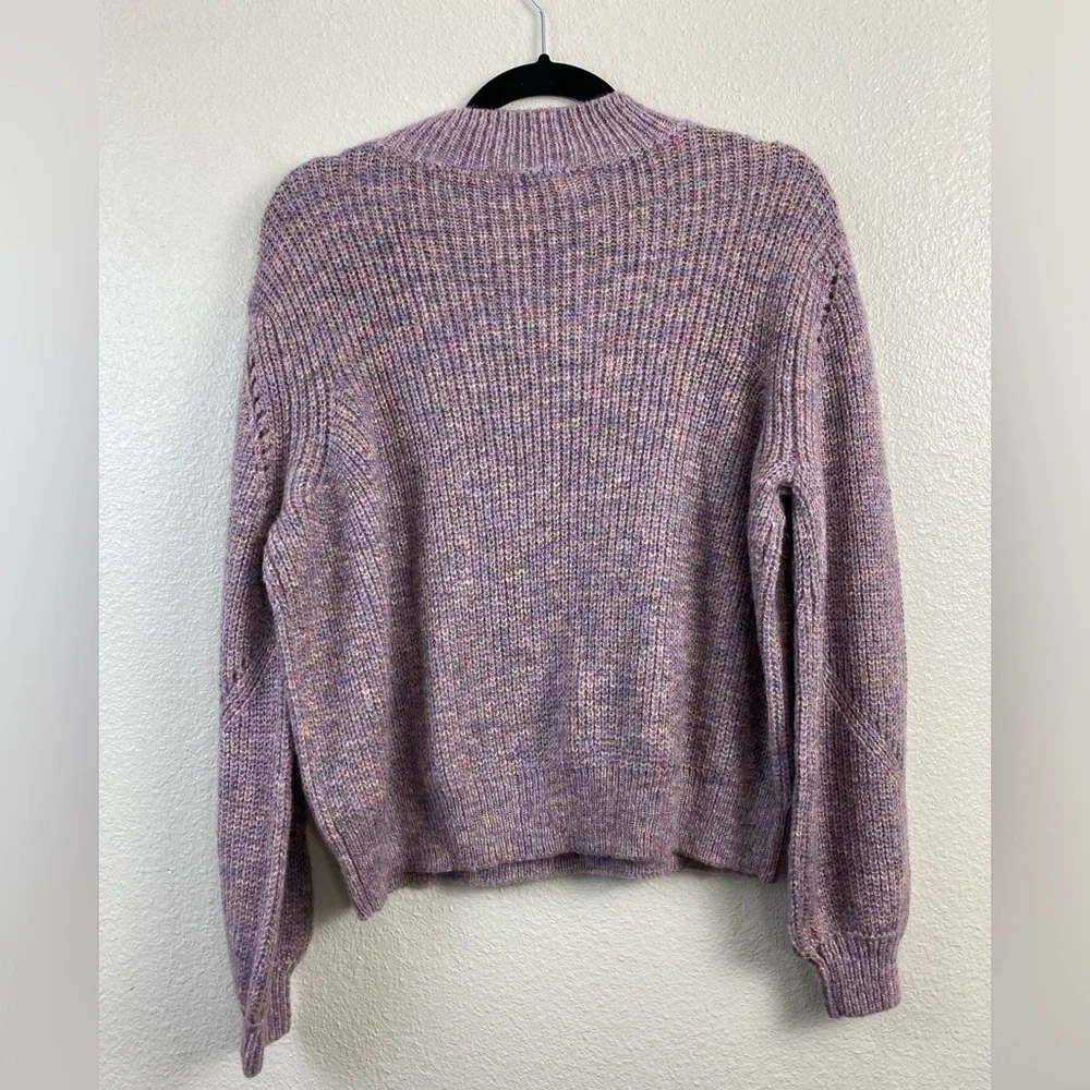 Tularosa Chunky Knit Purple sweater Women’s XS Balloon Sleeve Fall‎ Winter Boho